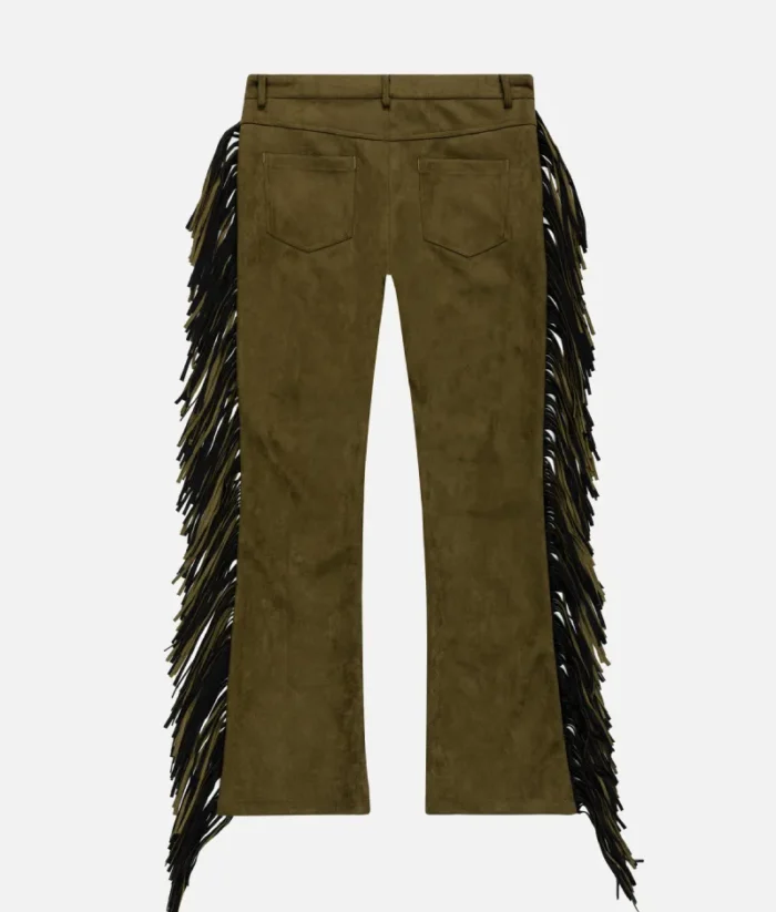 Valabasas Aviator Olive Stacked Flare Jean