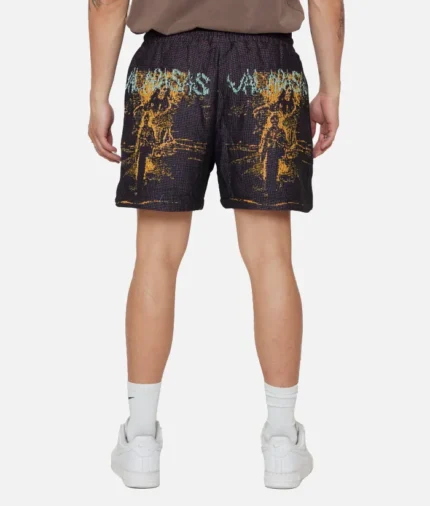 Valabasas Ghost Hands Purple Tapestry Shorts