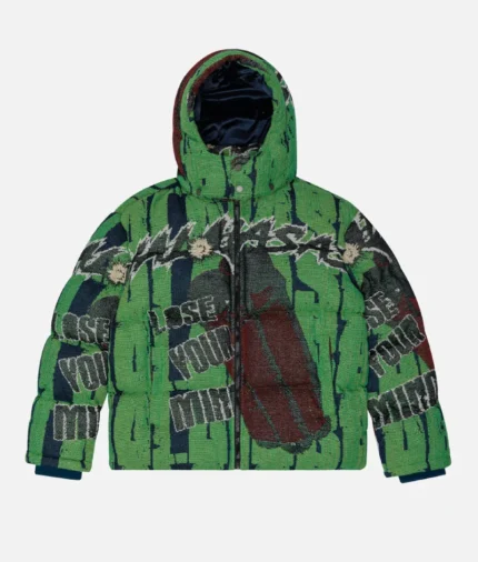 Valabasas-Threaded-Thoughts-Green-Tapestry-Puffer-Jacket