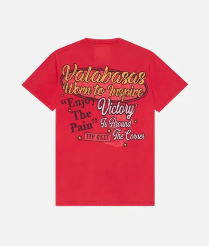 Valabasas Vip Victory Vintage Red T-Shirt