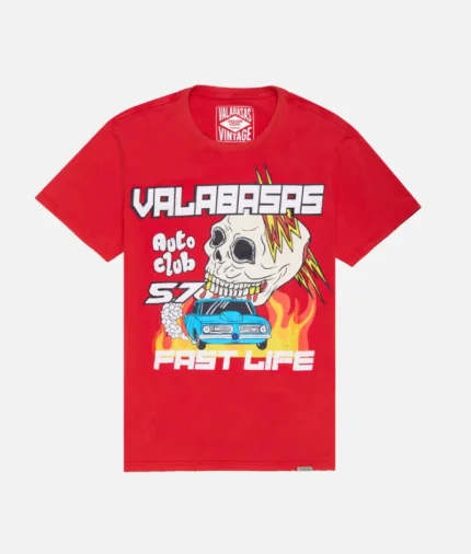 Valabasas Zoom Vintage Red T-Shirt